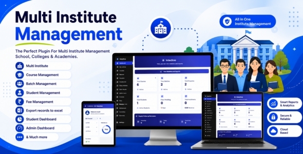 Multi Institute Management WordPress Plugin | Institute ERP Software