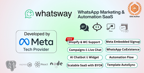 Whatsway | WhatsApp Marketing & Automation SaaS Platform with Bots, Chats, Bulk Sender & AI