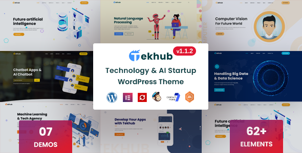 Tekhub - Technology & AI Startup WordPress Theme