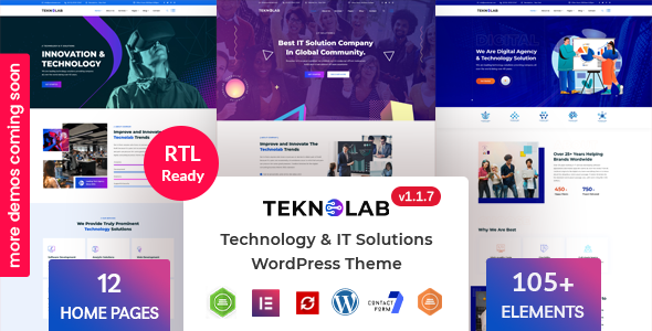 Teknolab - Technology & IT Solutions WordPress Theme