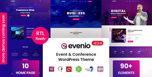 Evenio - Event Conference WordPress Theme