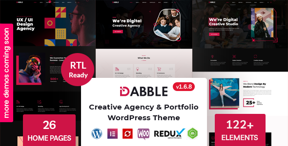 Dabble - Creative Agency & Portfolio WordPress Theme