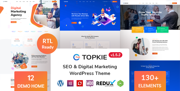 Topkie - SEO Marketing WordPress Theme