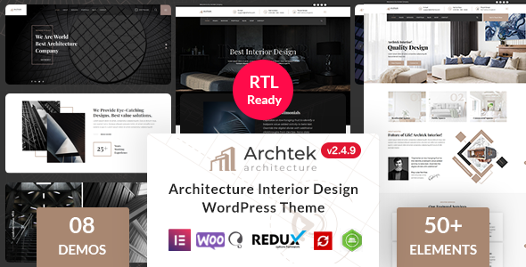 Archtek -  Architecture Interior Design WordPress Theme