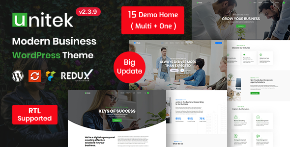 Unitek - Business WordPress Theme