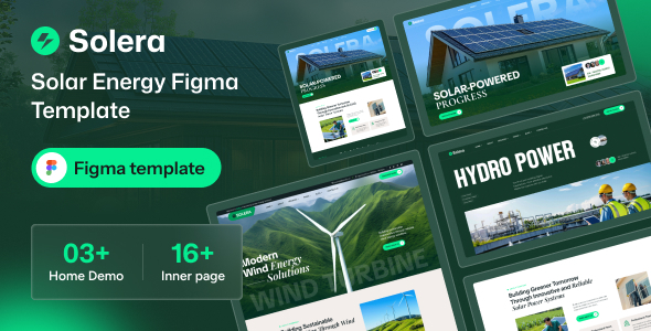Solera - Solar Energy & Hydro Power Figma Template