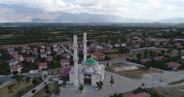 Aerial View of Mosque