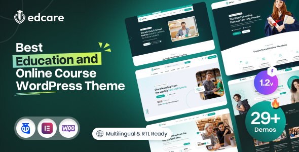 EdCare - Education & Online Course WordPress Theme