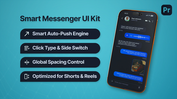 Smart Messenger UI Kit Mogrt