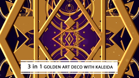 Golden Art Deco With Kaleida