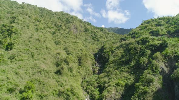 Waterfall in the Mountains