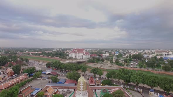 Phitsanulok BuddismAerial Shot of Phitsanulok BuddismPhitsanilok Province, Thailand