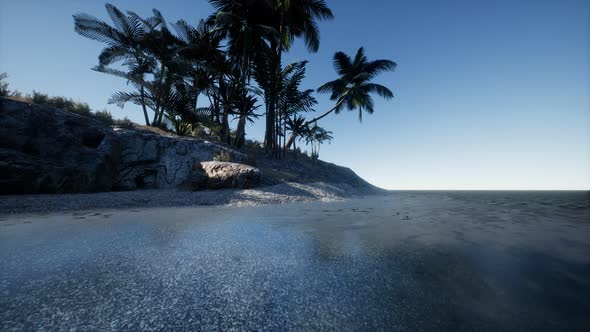 Tropical Island of Maldives in Ocean alt