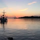 Traditional Greek Fishing Boat on the Sunset. - VideoHive Item for Sale
