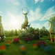 4K Deers Garden - VideoHive Item for Sale