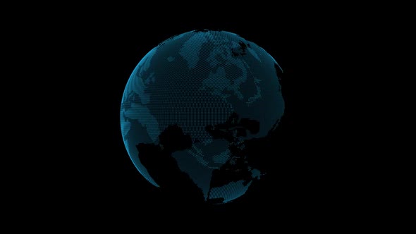 3d Digital Technology Hologram Earth