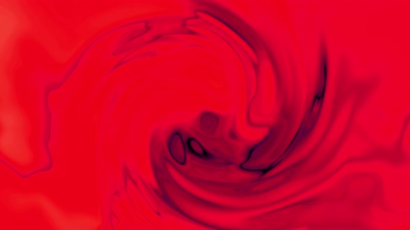 Red color ink liquid animated background. animation of liquid marble texture. Vd 560