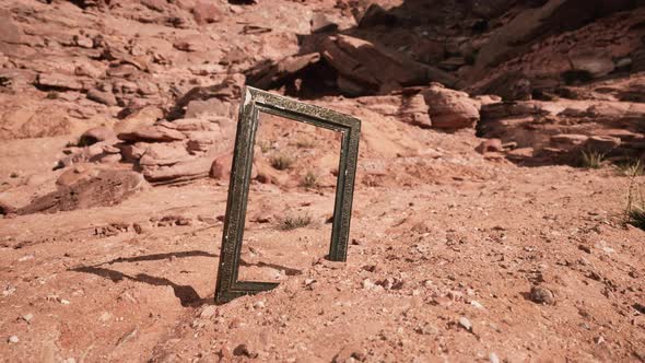 Very Old Wooden Frame in Grand Canyon