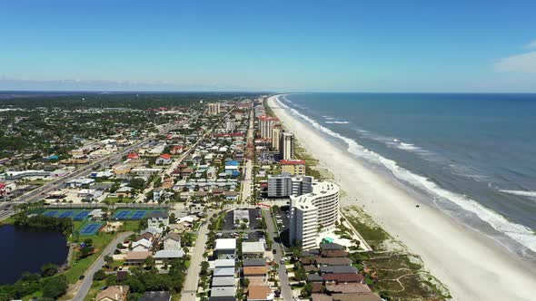 Aerial video Jacksonville Beach FL 2020