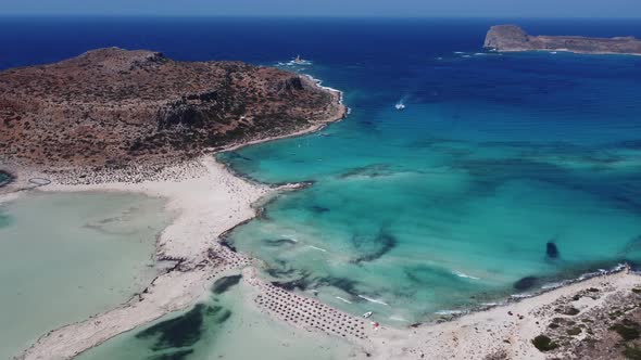 Amazing View of Balos Bay Gramvousa Crete Greece