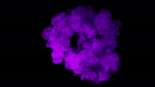 Purple Smoke Circle 4K alt
