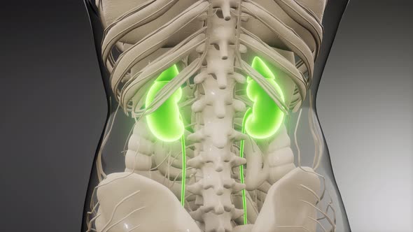 Medically Accurate Illustration of the Kidneys alt