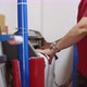 Worker Inserts Paper Roll Into Modern Digital Printing Press in Printing House - VideoHive Item for Sale