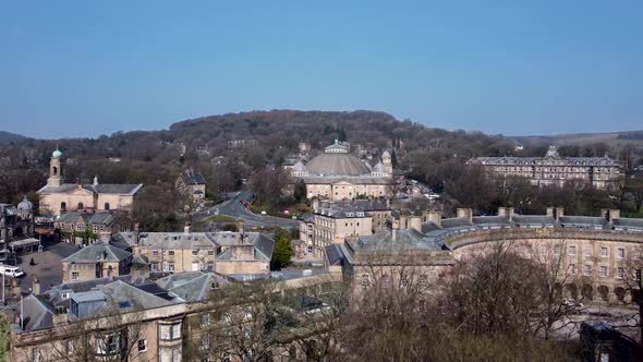 Devonshire Spa University of Derby Buxton Campus Aerial View Winter UK Peak District National Park D