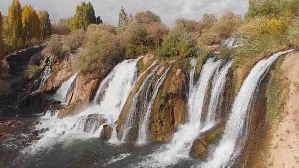 Majestic Muradiye Waterfall a Natural Wonder Near Van Lake Eastern Turkey