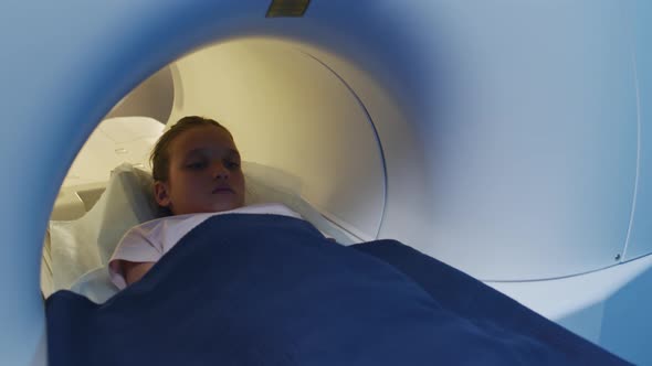 Girl after MRI Procedure