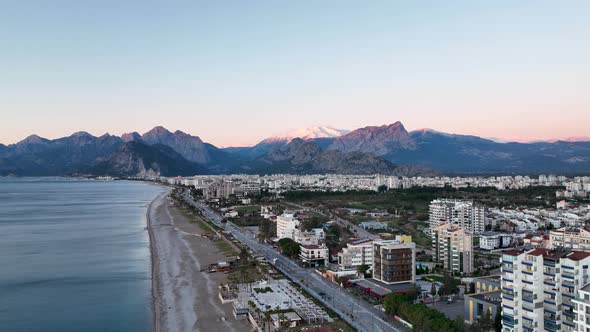 Panoramic Antalya Turkey Aerıal Vıew 4 K