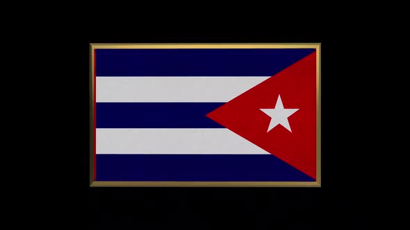 Cuba 3D Flag