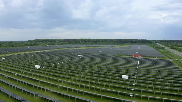 Aerial View of the Solar Photovoltaic Power Station