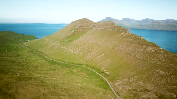 Aerial View of a Slaettaratindur Mountain