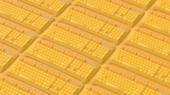 Abstract Keyboard Background Yellow