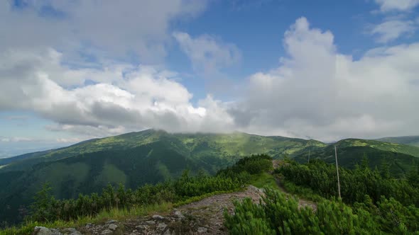 Clouds over Green Mountains