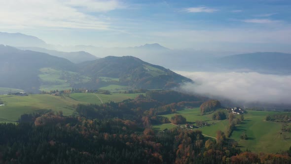 Wide Valley Covered With Clouds 7