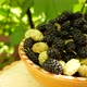 A Plate with Ripe Mulberries in the Garden - VideoHive Item for Sale