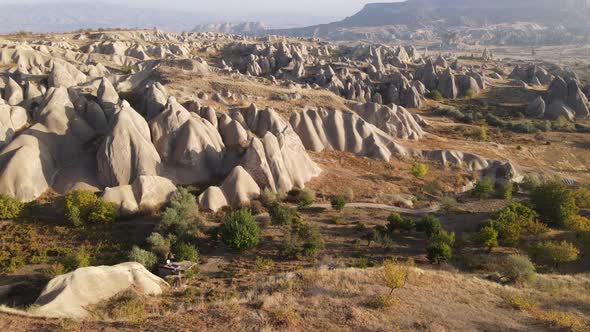 Aerial View Cappadocia Landscape