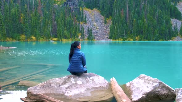 Majestic Mountain Lake in Canada