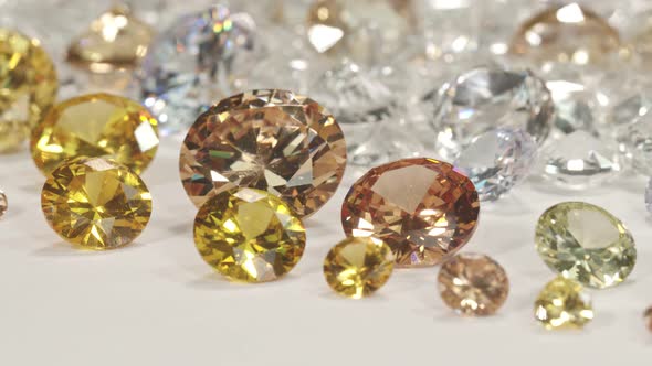 A Row Of Golden Diamonds