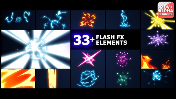 Flash FX Elements Pack | Motion Graphics alt