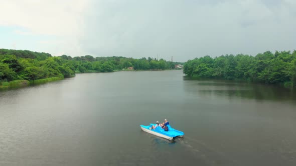 Tourist On Pedal Boat In Kolketi National Park