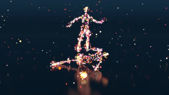 3D motion design of a football player alt