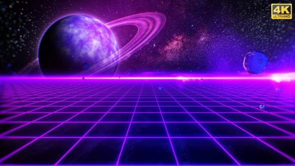 Retro 80s Futuristic Background alt