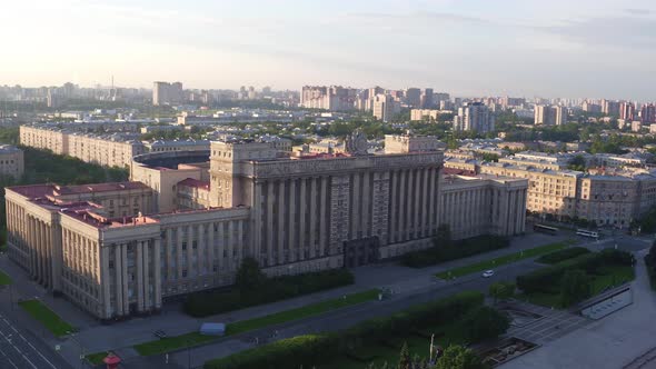 Saint Petersburg Aerial 93. Roofs.