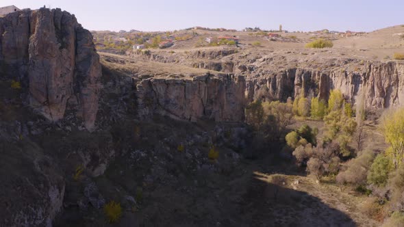 Panorama View of Valley at Cappadocia, Turkey.