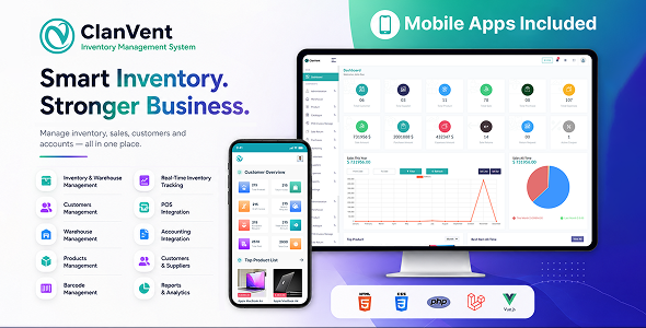 ClanVent - Inventory Management System with Barcode, POS & Accounts
