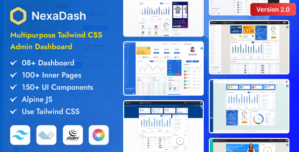 NexaDash - Tailwind CSS Multipurpose Admin Dashboard Template