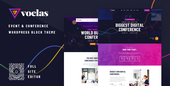 Voelas - Event & Conference FSE WordPress Block Theme
